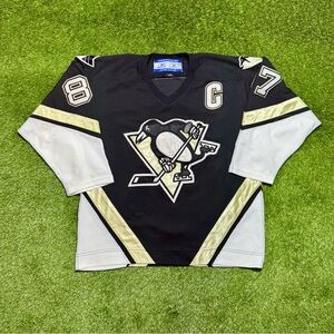 Vintage Reebok Sidney Crosby Pittsburgh Penguins #87 NHL Jersey Men’s Size Large